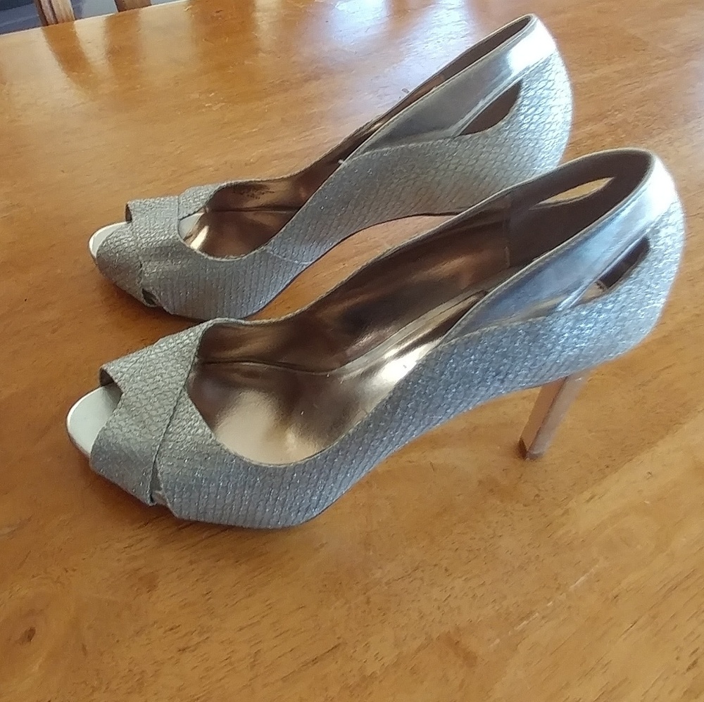 Alfani silver high heels